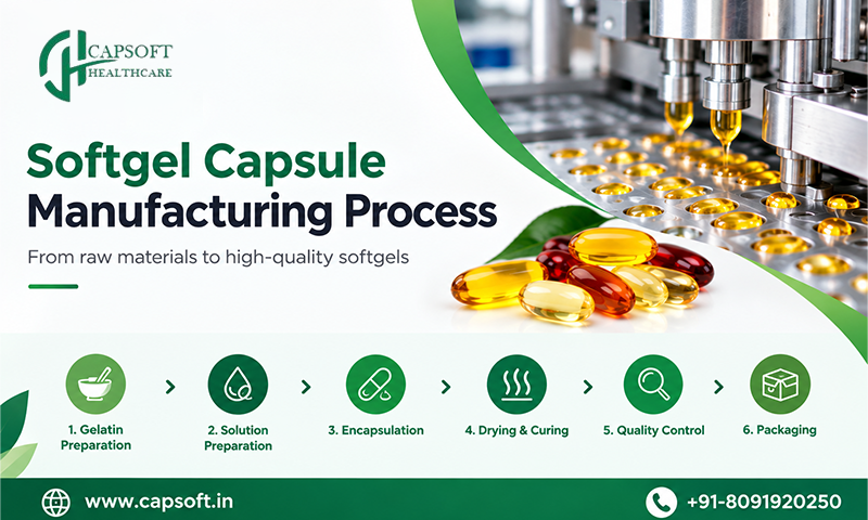 Softgel Capsule Manufacturing Process