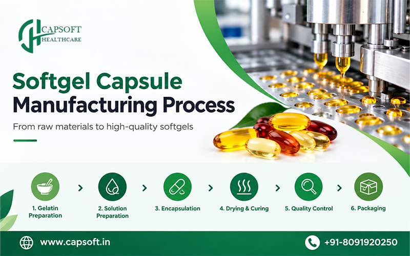 Softgel Capsule Manufacturing Process